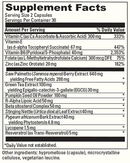 PROSTATE HEALTH 60 Capsules